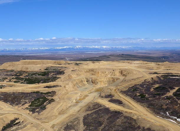 A bird`s eyeview of Ametistovoe deposit